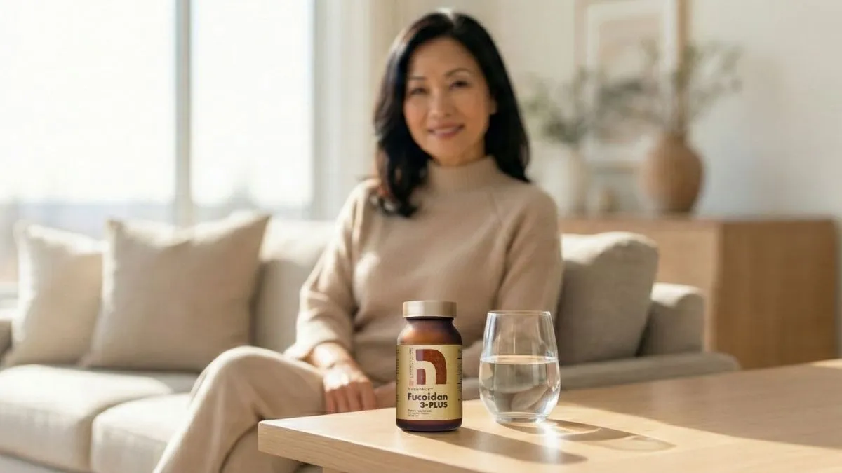 自然醣褐藻糖胶3-PLUS胶囊特别添加益生菌与菇类萃取物