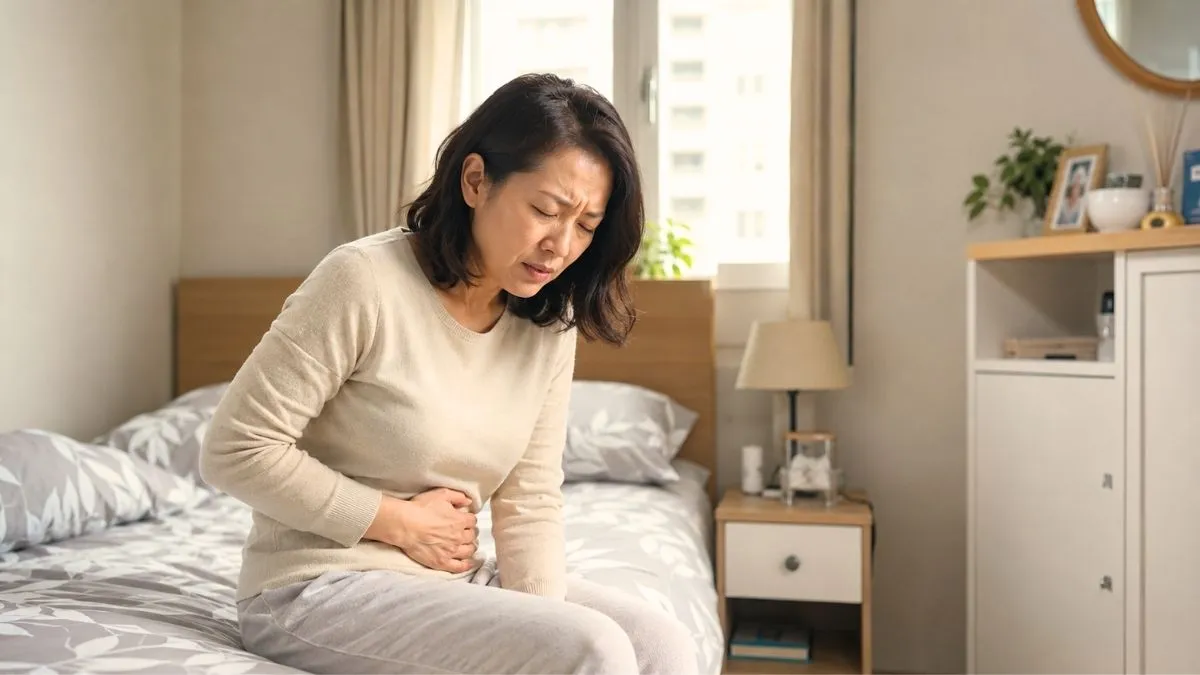 Is persistent bloating or lower abdominal pain related to ovarian issues?